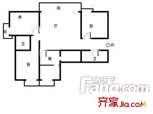 融僑錦江A區(qū) 戶(hù)型圖