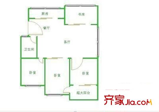 金浦小區(qū) 3室 戶型圖