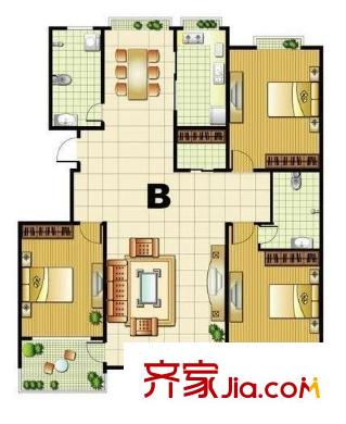 金山碧水二期龍鳳苑戶型圖金山碧水二期龍鳳苑 5室 戶型圖 5室2廳3衛(wèi)1廚