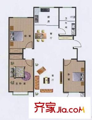 金山碧水二期龍鳳苑戶型圖金山碧水二期龍鳳苑 3室 戶型圖 3室2廳2衛(wèi)1廚
