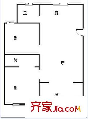 舊米倉新村 3室 戶型圖