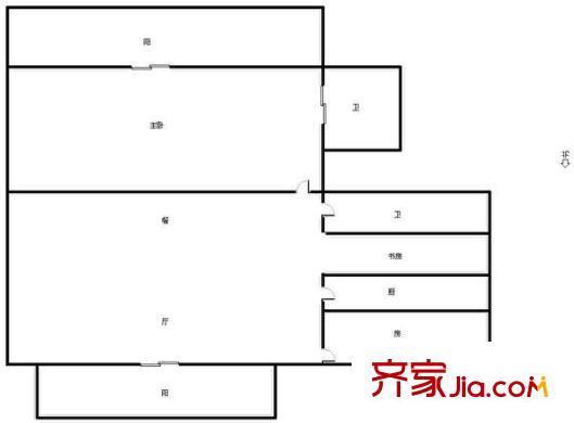 鴻運星城 4室 戶型圖