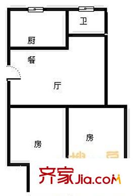 光祿新坊 2室 戶型圖