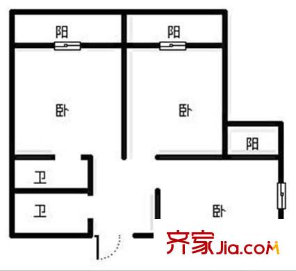 濱海嘉年華學(xué)生公寓 3室 戶型圖