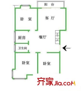 碧水琴灣 3室 戶型圖