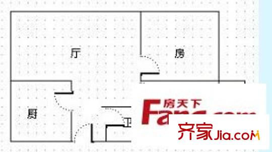 新紅旗新村 2室 戶型圖