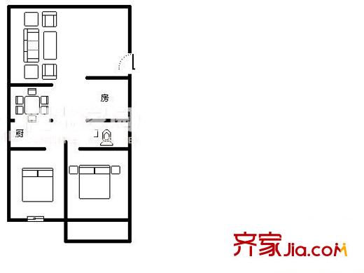 香江明珠 3室 戶型圖