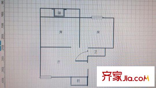 南臺新苑紫竹園 2室 戶型圖