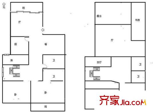 海景花園 4室 戶型圖