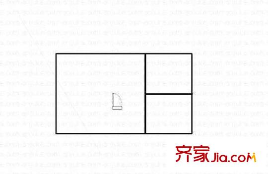 福祿坊 1室 戶型圖