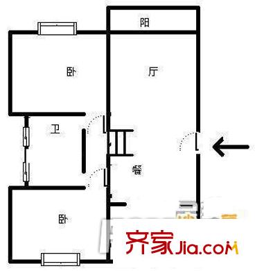 盛景黃山 2室戶(hù)型圖