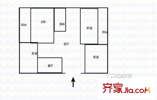 盛景黃山 4室 戶型圖