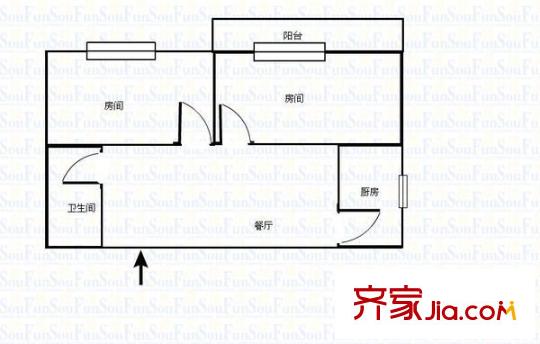 上洋小區(qū) 3室 戶型圖