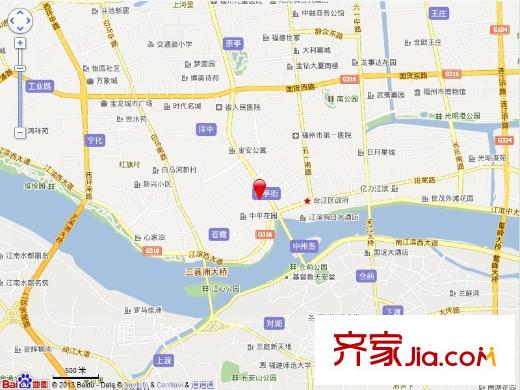 中亭街利生苑交通圖
