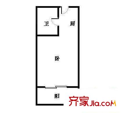 陽光365 1室 戶型圖