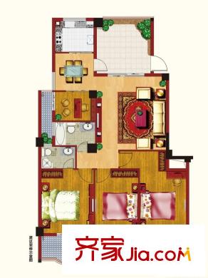 華林上景戶型圖2#02戶型 4室2廳2衛(wèi)1廚
