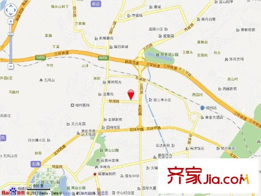 融僑花園二區(qū)交通圖