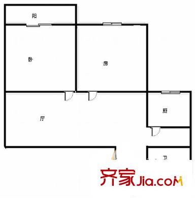 臨江新天地福江苑 2室戶型圖