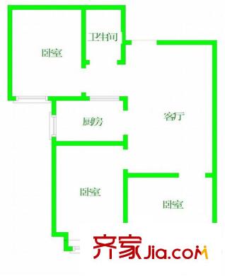 臨江新天地福江苑 3室戶型圖