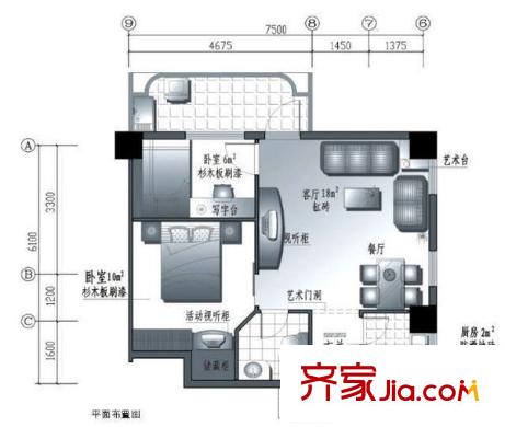 青鳥世紀(jì) 2室 戶型圖