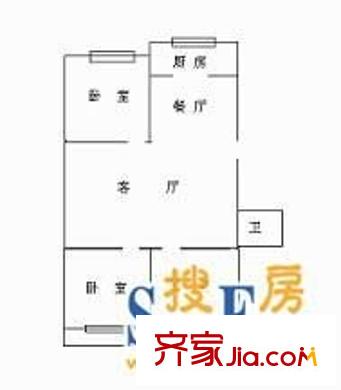 光明港苑 3室 戶型圖