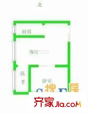青鳥世紀(jì) 1室 戶型圖