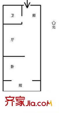 桂園怡景 1室 戶型圖