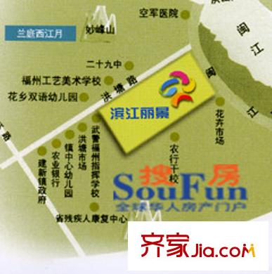 濱江麗景三期美麗園交通圖