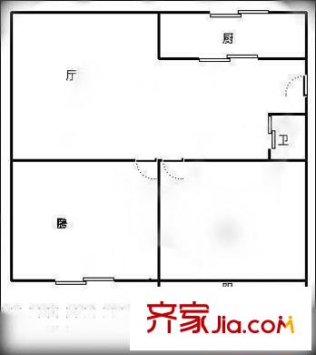 白馬花園 2室 戶型圖