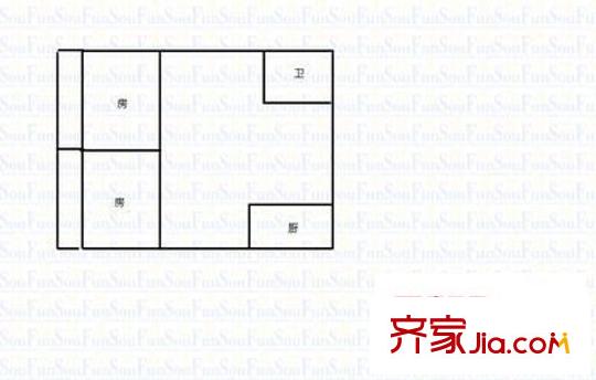 上街商貿(mào)城 2室 戶型圖
