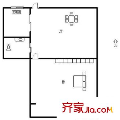 南臺(tái)商都 1室 戶型圖