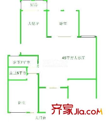 上街商貿(mào)城 3室 戶型圖