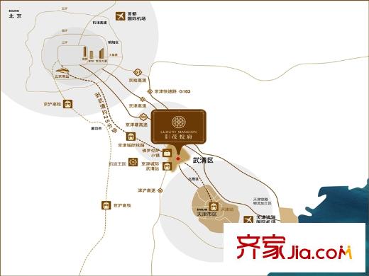 世茂薇瑯墅交通圖