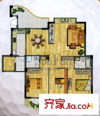 三盛果嶺生活戶型圖