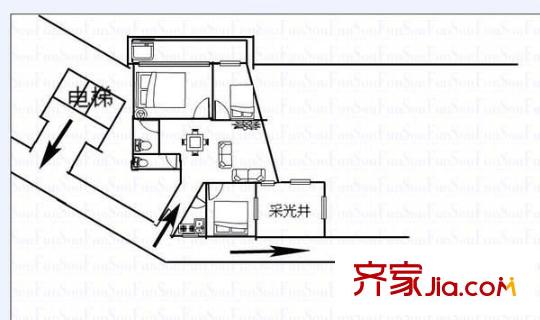 安平小區(qū) 3室 戶型圖