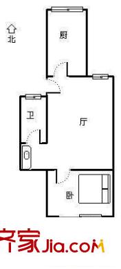 安平小區(qū) 2室 戶型圖