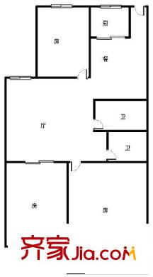 安平小區(qū) 3室 戶型圖
