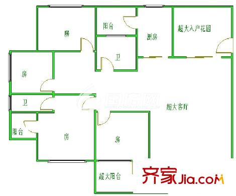 世歐彼岸城B區(qū)戶型圖戶型圖5 