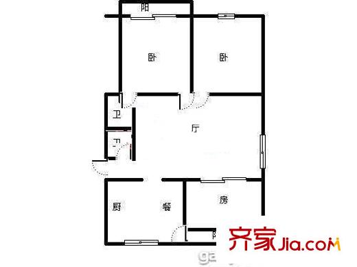 梅海園 3室 戶型圖