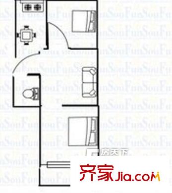 開元新村 2室戶型圖