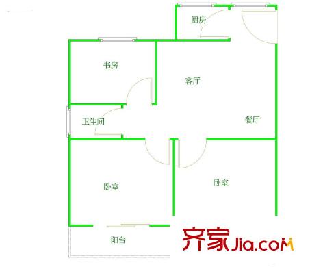 開元新村 3室戶型圖