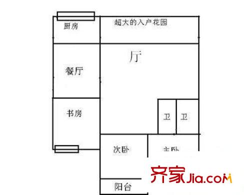 金山佳園 3室 戶型圖