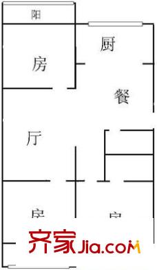 輝福小區(qū) 3室 戶型圖