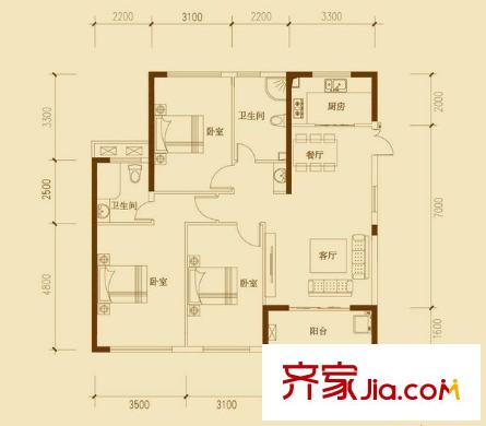貴安新天地貴香苑 戶型圖