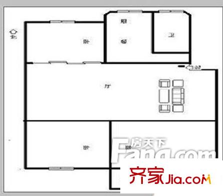 楊南新城 3室戶型圖