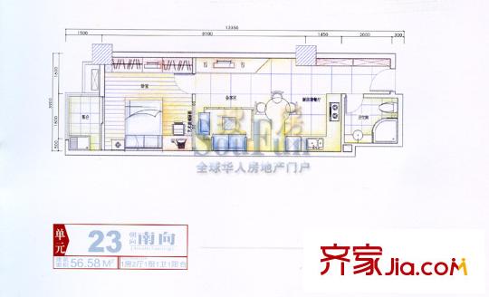 萬都阿波羅 1室 戶型圖