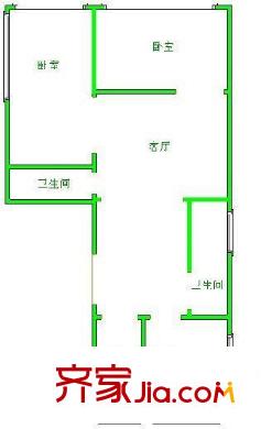 紅星苑 3室戶型圖