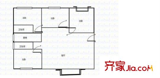 金閩小區(qū) 4室 戶型圖