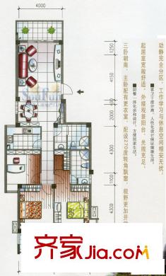 羅馬佳洲戶(hù)型圖3室2廳2衛(wèi)