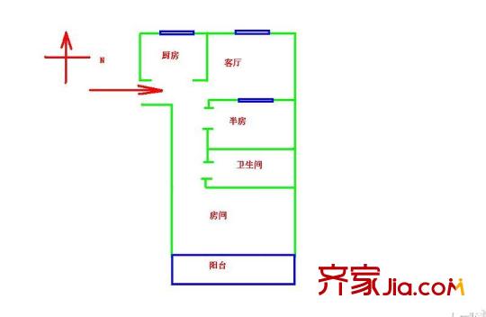 鉑晶時代 2室戶型圖